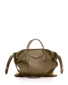 Givenchy Medium Antigona Soft Satchel Bag In Calfskin In Dark Khaki