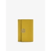 Loewe Anagram-embellished Grained Leather Wallet In Ochre