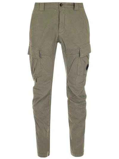 C.p. Company Pocket Detail Cargo Pants In Green