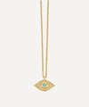 Astley Clarke Biography Mini Evil Eye Pendant Necklace In Gold