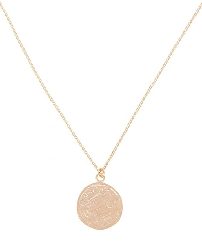 Maison Irem Dua Coin Pendant Necklace In Gold