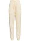 Nanushka Fleeced Cotton Shay Joggers With 3 Pockets In White