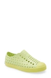 Native Shoes Kids' Native Jefferson Rise By Bloom Slip-on Sneaker In Yellow/green