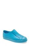 Native Shoes Kids' Native Jefferson Rise By Bloom Slip-on Sneaker In Victoria Blue/white