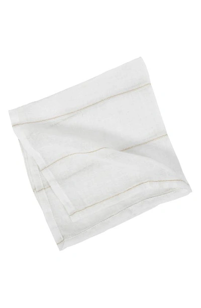 Pom Pom At Home Rutherford Set Of 4 Napkins In White