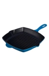 Le Creuset 10 Inch Square Enamel Cast Iron Grill Pan In Marseille