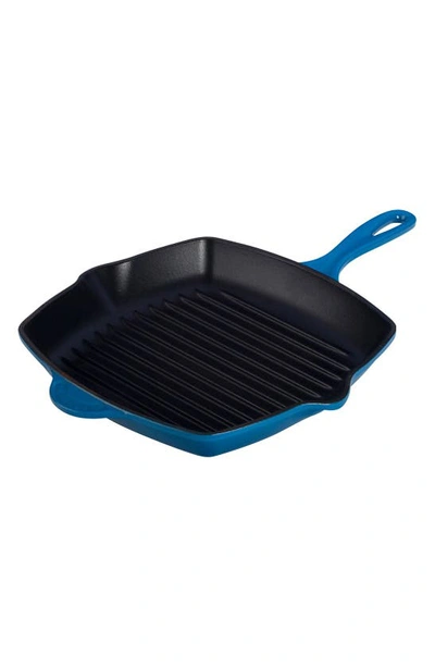 Le Creuset 10 Inch Square Enamel Cast Iron Grill Pan In Marseille