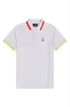 Psycho Bunny Westhorpe Short Sleeve Pique Polo In White