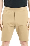 Public Rec Men's All Day Every Day Stretch-nylon Shorts In Khaki