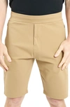 Public Rec Men's All Day Every Day Stretch-nylon Shorts In Khaki