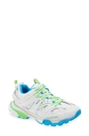 Balenciaga Track Sneaker White Green And Blue In White/ Green/ Blue