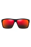 MAUI JIM ALENUIHAHA 64MM POLARIZED SPORT SUNGLASSES,RM839-07C