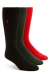 Polo Ralph Lauren Assorted 3-pack Supersoft Socks