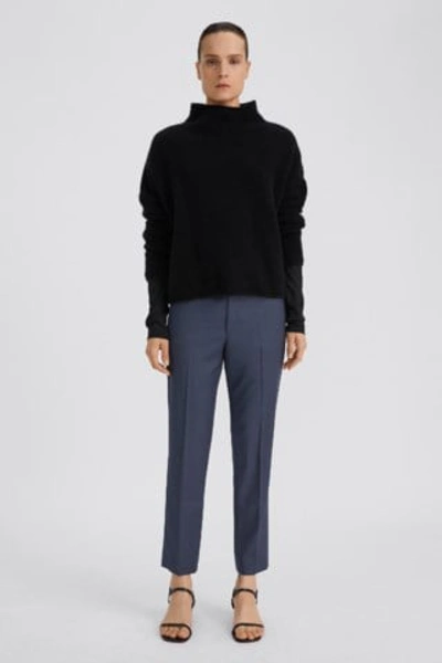 Filippa K Emma Cropped Cool Wool Trouser In Storm Blue