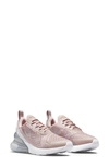 Nike Women's Air Max 270 Casual Sneakers From Finish Line In Pink Ox/metallic Silver-tone