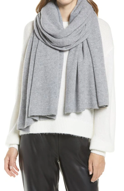 Nordstrom Recycled Cashmere Scarf In Grey Heather