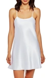 Icollection Satin Chemise In White