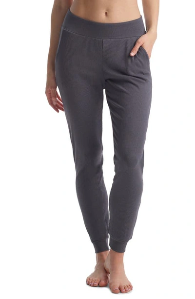 Commando Luxury Ribbed Joggers In Charcoal