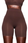 Skims Core Control Mid Thigh Shorts In Cocoa