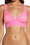 Hanky Panky Signature Lace Crossover Bralette - Dragon Fruit In Glo Pink