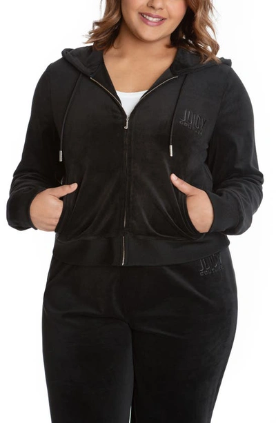 JUICY COUTURE CLASSIC VELOUR ZIP JACKET J1FTV103W
