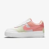 Nike Air Force 1 Shadow Women's Shoes In White,crimson Bliss,lime Ice,magic Ember