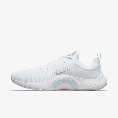 Nike Renew In-season Tr 11 Women's Training Shoes In White,pure Platinum,metallic Platinum