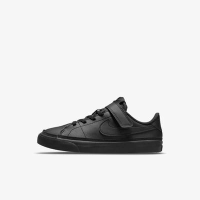 Nike Court Legacy Little Kids' Shoes In Black,anthracite,black