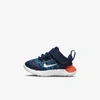 Nike Free Rn 2021 Baby/toddler Shoes In Midnight Navy,orange,imperial Blue,white