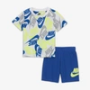 Nike Sportswear Baby T-shirt And Shorts Set In Multicolor