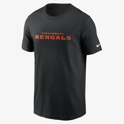 Nike Wordmark Essential Men's T-shirt In Black