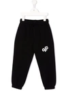 OFF-WHITE ROUNDED-LOGO TRACK PANTS