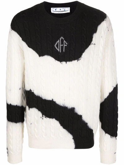 Off-white Crazy Tie Dye Turtleneck Sweater In Neutrals ModeSens - Main Image