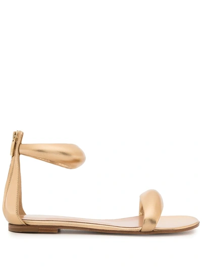 Gianvito Rossi Bijoux 05 Metallic-effect Sandals In Gold