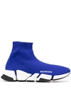 Balenciaga Speed 2.0 Sneakers In Blue