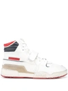 Isabel Marant Alsee Leather Touch-strap Sneakers In White