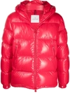 Moncler Ecrins Short Down Jacket In Red