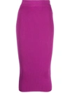 TOM FORD RIBBED-KNIT PENCIL SKIRT