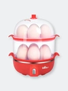 Bear Egg Cooker, 14 Egg Capacity Hard Boiled Egg Cooker, Rapid Electric Egg Boiler Maker Poache In Red