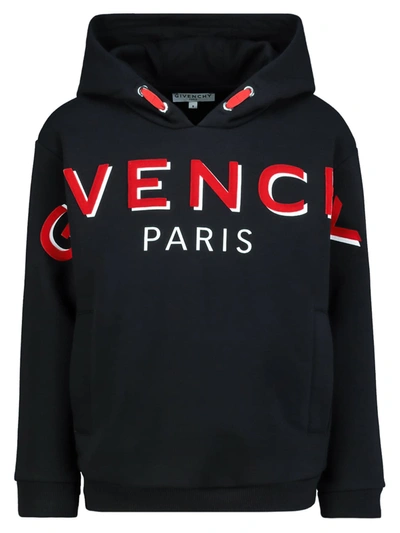 Givenchy Kids Hoodie For Girls In Black