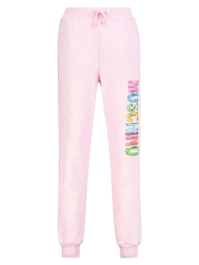 Moschino Kids Sweatpants For Girls In Pink