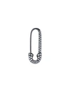 ANITA KO 18K BLACK GOLD DIAMOND SAFETY PIN SINGLE EARRING