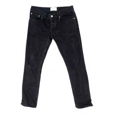 Pre-owned Sandro Slim Jean In Black