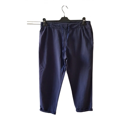 Pre-owned Semicouture Trousers In Blue