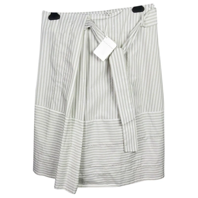 Pre-owned Fabiana Filippi Mid-length Skirt In Ecru