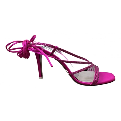 Pre-owned Attico Cloth Sandals In Pink