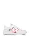 Valentino Vltn Low Top Sneakers In White Leather In White