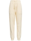 Nanushka Fleeced Cotton Shay Joggers With 3 Pockets In White