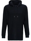 GIVENCHY BLACK OVERSIZE COTTON HOODIE WITH LOGO PRINT,BM715N3Y6M001