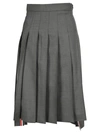 THOM BROWNE SHOOL UNIFORM PLEATED SKIRT,FGC400V00626035